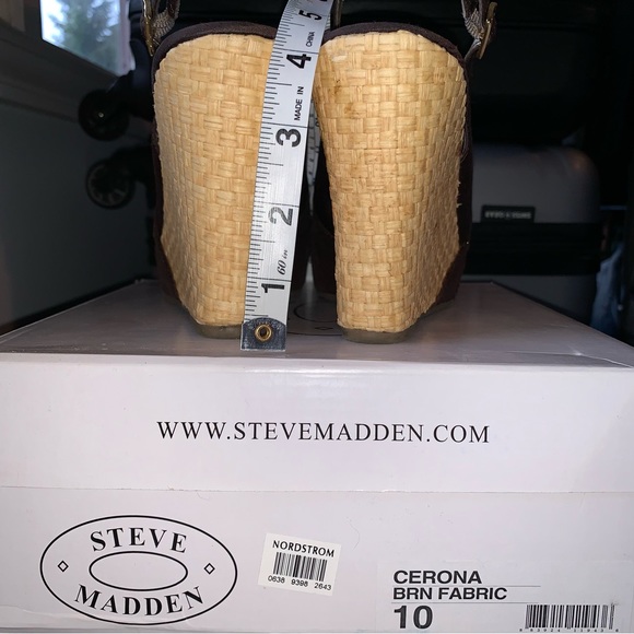 chocolate brown wedge size 10 Steve Madden - Picture 4 of 7